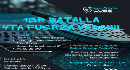 1er Batalla 2026 4ta Var / 5ta Fem Glass Cube